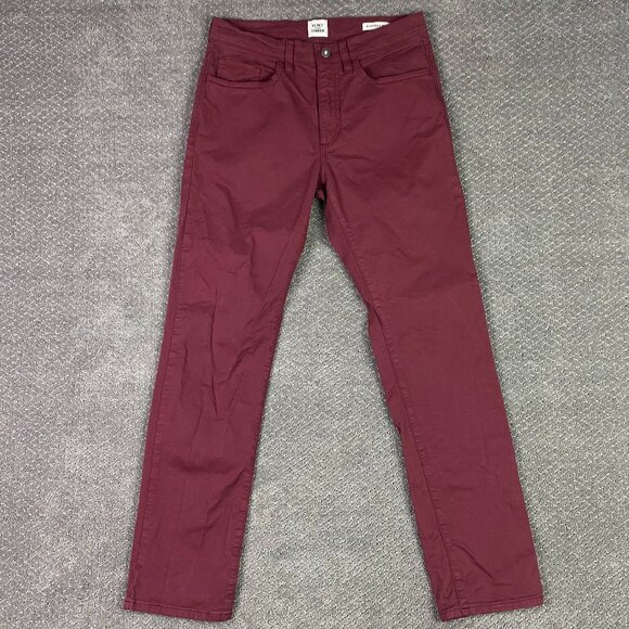 Flint and Tinder 365 Pants Straight Fit Mens 29 x 30 Measures 31x30 Burgundy Red - Picture 1 of 13